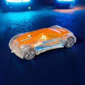 Hot Wheels Nitrium Acceleracers Silencerz Series Diecast Car Orange Silver 1:64